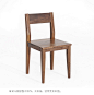 MUMO木墨 红橡木 实木餐椅 原木餐椅 原木椅 书桌椅 黑胡桃木餐椅-淘宝网