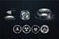 Sci-fi Futuristic element HUD Design : Big collection HUD, GUI elements for VR, UI design. Futuristic User Interface set (charts, graphic, futuristic circle gadgets, 3d body model