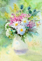 水彩 绘画 手绘 插画 写实 写生 颜料 教程 入门 花卉