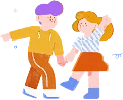 情侣甜蜜日常贴纸-跳舞情侣