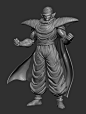 Namek, Rodrigue Pralier : Piccolo rendered in Vray and Nail sketch