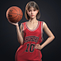 Slam Dunk_赤木晴子_依古奈斯作品_角色/人物/生物_CG模型网