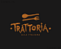 意大利Trattoria餐厅 意大利餐厅logo 餐馆 叉子 勺子 餐饮
