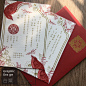 手工Letterpress中式喜鹊囍喜结婚感谢卡请柬贴邀请函-淘宝网