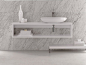 WALL-MOUNTED VANITY UNIT CLEAR COLLECTION BY OLYMPIA CERAMICA