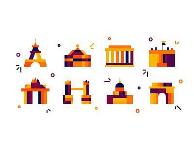 Cities color#几何##形状#...