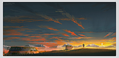 -一二山采集到当代画师-MORNCOLOUR