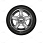 手绘立体-汽修工具元素-轮胎