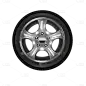 手绘立体-汽修工具元素-轮胎