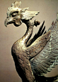 Bronze sculpture of a Phoenix in the Byōdō-in, Uji, Kyoto, Late Heian period, 11th century