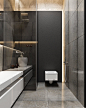 minimalist-concrete-bathroom-with-matte-black-walls.jpg (1200×1500)