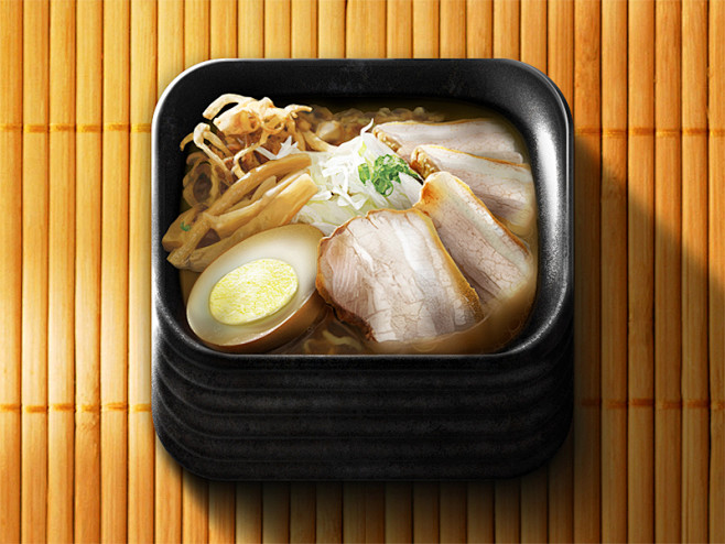 Ramen App Icon #写实ic...