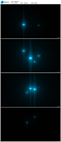 蓝光划过上升光效舞台晚会片头高清背景视频
