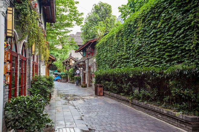 巷,风景,宽窄巷子,成都,四川省,旅游目的地,水平画幅,旅行者,户外,建筑结构