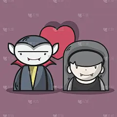 一男一女吸血鬼情侣真心相爱