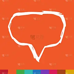 手,符号,对话气泡框,可爱的,轮廓,商务,文字,绘制,设计,讨论