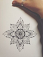 Lovely, simple Mandala tattoo design.