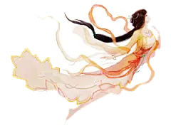 卡通中秋嫦娥奔月插画PNG素材