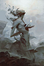 酷炫、独特的画风，来自芝加哥画师Peter Mohrbacher的作品。（链接：O网页链接）