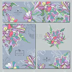 一套创意名片模板和婚礼传单