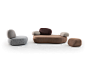 The Pebble Rubble Series Gets Its Shapes From Forms in Nature : Moroso's Pebble Rubble seating collection draws inspiration from monolithic boulders and rocks that have been softened by nature's elements.