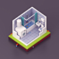 Restroom : Restroom, inspired by the very creative artist ( Pixego ) ! This is my restroom and more should follow.