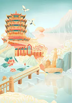 醉美武汉——城市公益海报设计邀请展 入选名单及线上作品展（一） : 武汉是座怎么样的城市？武汉有什么标签？长江、热干面、武大樱花、黄鹤楼、火炉、大学生、周黑鸭？你心中的武汉是什