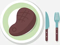 卡通牛排矢量图免抠素材_新图网 https://ixintu.com 卡通手绘 牛排 粮食 美味 营养 食物 饮食 矢量图