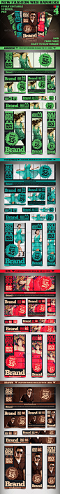 New Fashion Web Banners & Advertise - GraphicRiver Item for Sale