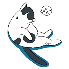 摸摸寄几的小肚腩，忧桑原创猫咪表情包