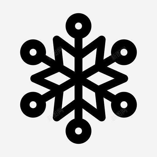 雪花冷风图标高清素材 冷风 雪花 免抠png 设计图片 免费下载