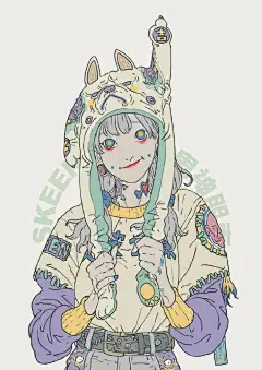 马来西亚插画师 Zeen Chin（@ZeenChin）鬼神题材作品，一些新作~ ​​​​