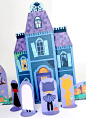 Printable haunted house paper toy, Halloween decor indoor, Halloween DIY pattern, DIY instant download : This printable Haunted Mansion is a beautiful product that can go as a halloween decoration, as a toy and as a game ! This set includes a haunted mans