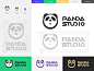 Panda Logo bear panda bear panda studio culture rule brand logo panda