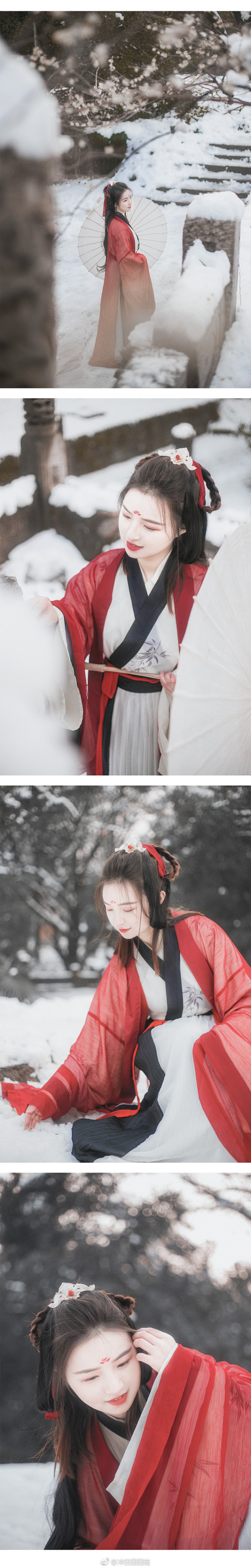 『金陵雪』
缱绻孝陵雪粉华，白浅染金陵。...