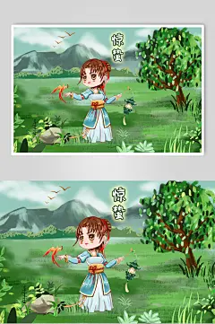 二十四节气惊蛰二十四节气插画