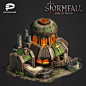 Stormfall: Rise of Balur, Anton Mendelis : Buildings were created for Plarium mobile game "Stormfall: Rise of Balur". Models were made in 3ds max, textured in Photoshop and rendered in V-Ray. Final overpainting was made in Photoshop.

More build