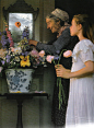 Tasha+Tudor+arranging+flowers+as+seen+on+linen+&+lavender.jpg (1172×1600)
