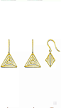 耳环
《金字塔之谜》CMH珠宝手绘设计