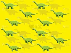 动物动画恐龙迷惑龙矢量无缝壁纸