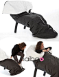 冷冷深秋你一定想拥有它！“被子椅” (Cocon Quilt)创意家具设计，让温暖紧紧包围好Idea！