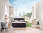 Auping Beds 'Waking up Fresh' : This project was creating for Auping, a brand for beds and mattresses. We were asked to adjust 3 original Auping visuals and completely revamp them for a new campaign focussed around bringing the outside morning feel in.We 