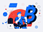比特币矢量的收益与风险vectorart illustrator卡通插图平面交易比特币