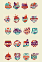 City icons by Federica Bonfanti: 