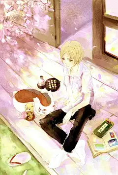 夏目友人帐_餠啊餠_夏目友人帐圈插画_网易GACHA二次元社区#动漫##夏目友人帐##插画##漫画##猫咪# #日本漫画#