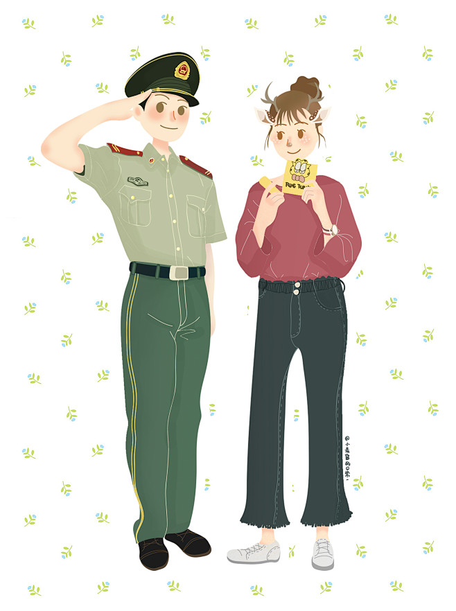 军人小情侣
