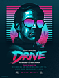 Drive: BBC Rescore : Poster design for the BBC Radio 1 rescore of DRIVE... curated by Zane Lowe. I created this unofficial poster in 3 colour-ways. It was available in extremely limited quantities.