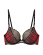 Victoria's Secret x Balmain Plaid fishnet push-up bra, $88