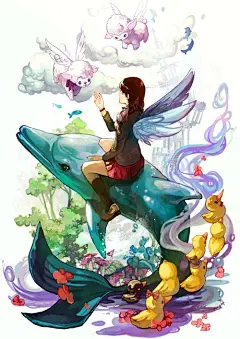 韩国插画家 SAYA 的作品分享 大图 - 插画图片_插画师_插画壁纸_场景插画_yidodo.net - 意兜兜