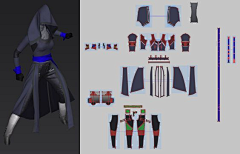 Na只折耳喵采集到C4D-服装板片参考